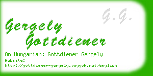 gergely gottdiener business card